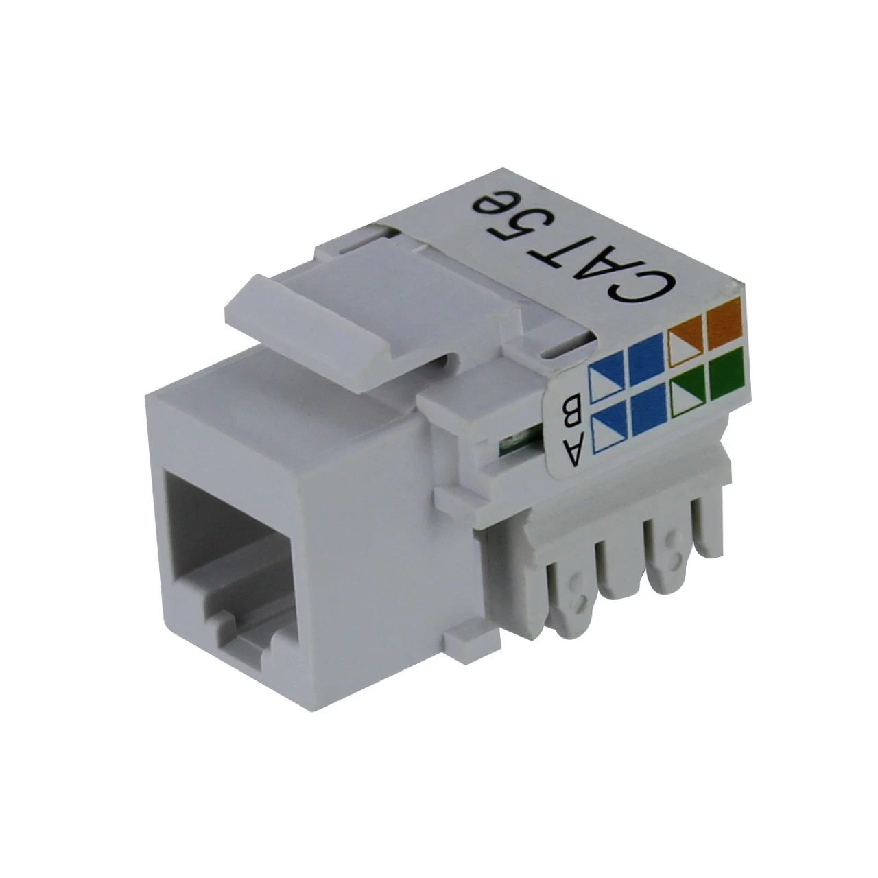 NavePoint CAT5e Keystone Modular Punch Down White 4 NavePoint CAT5e Keystone Modular Punch Down White - Image 2
