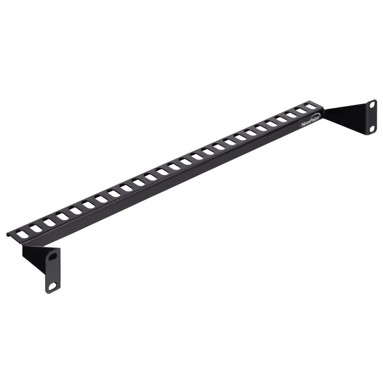 NavePoint 1U Cable Management Bracket Cross Bar Panel Black 4 NavePoint 1U Cable Management Bracket Cross Bar Panel Black - Image 2
