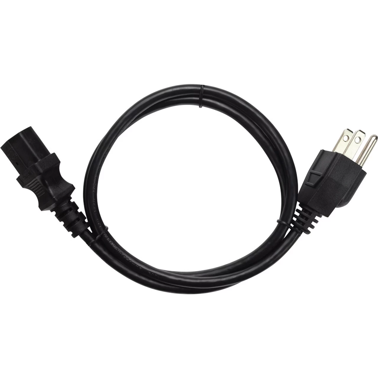 NavePoint 3-Prong AC Power Cord 3 Ft Black 4 NavePoint 3-Prong AC Power Cord 3 Ft Black - Image 2
