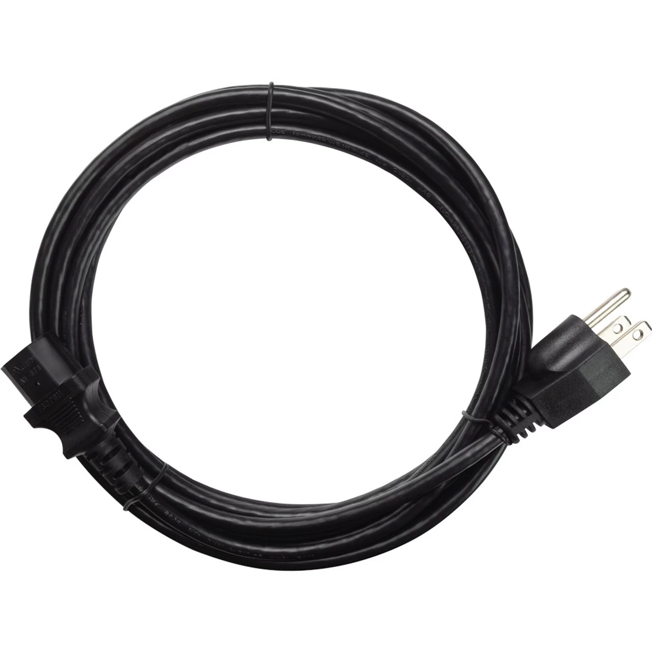 NavePoint 3-Prong AC Power Cord 15 Ft Black 4 NavePoint 3-Prong AC Power Cord 15 Ft Black - Image 2