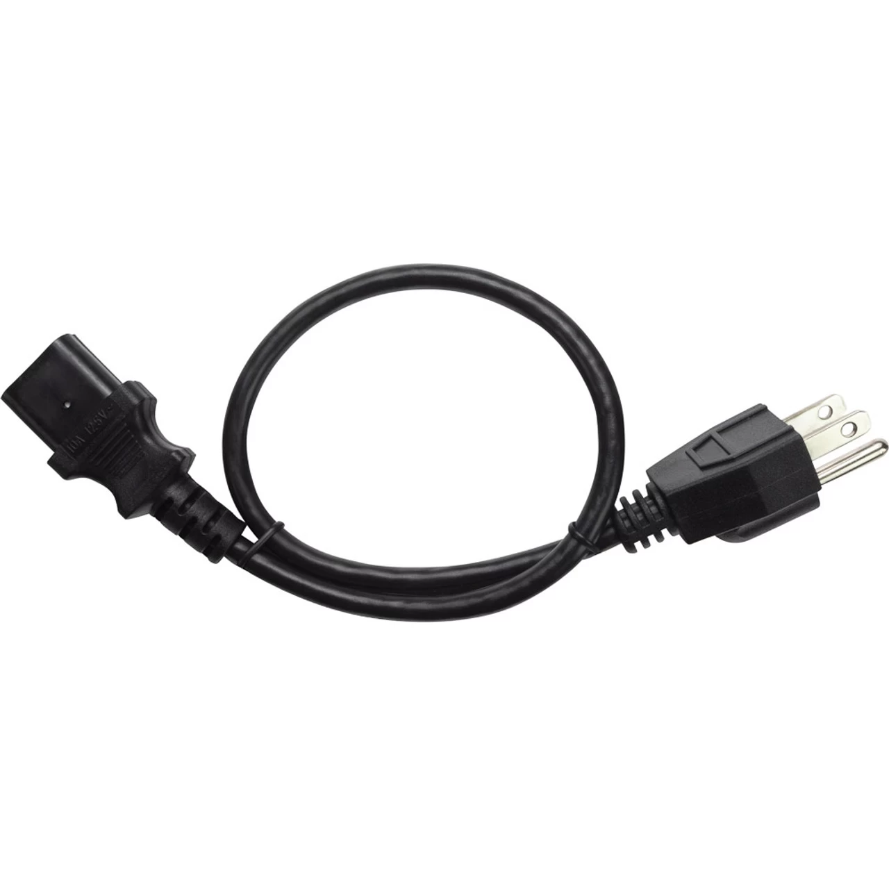 NavePoint 3-Prong AC Power Cord 1.5 Ft Black 4 NavePoint 3-Prong AC Power Cord 1.5 Ft Black - Image 2