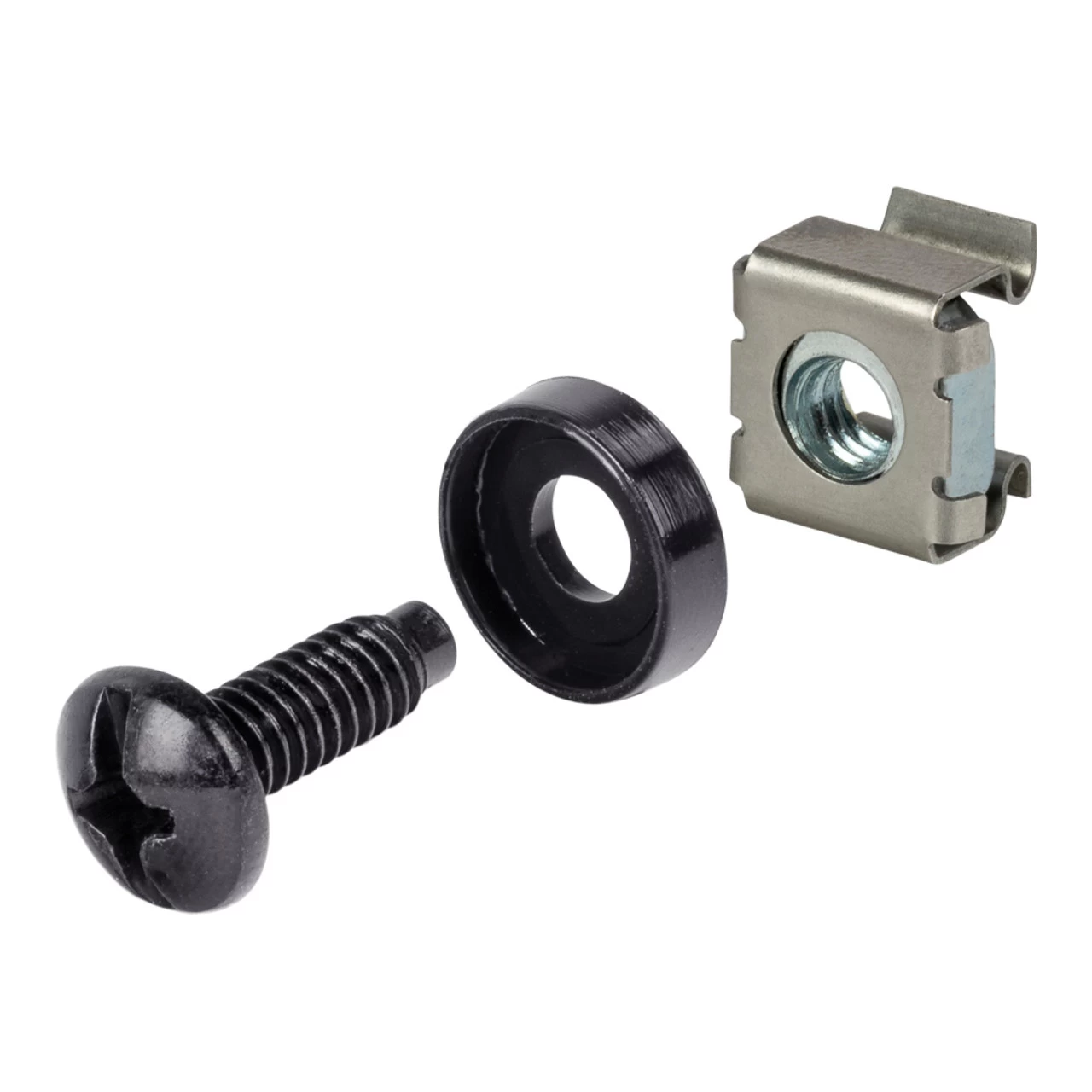 NavePoint M5 Cage Nuts And Pilot Point Screws 1/2", 50 Pack 4 NavePoint M5 Cage Nuts And Pilot Point Screws 1/2", 50 Pack - Image 2