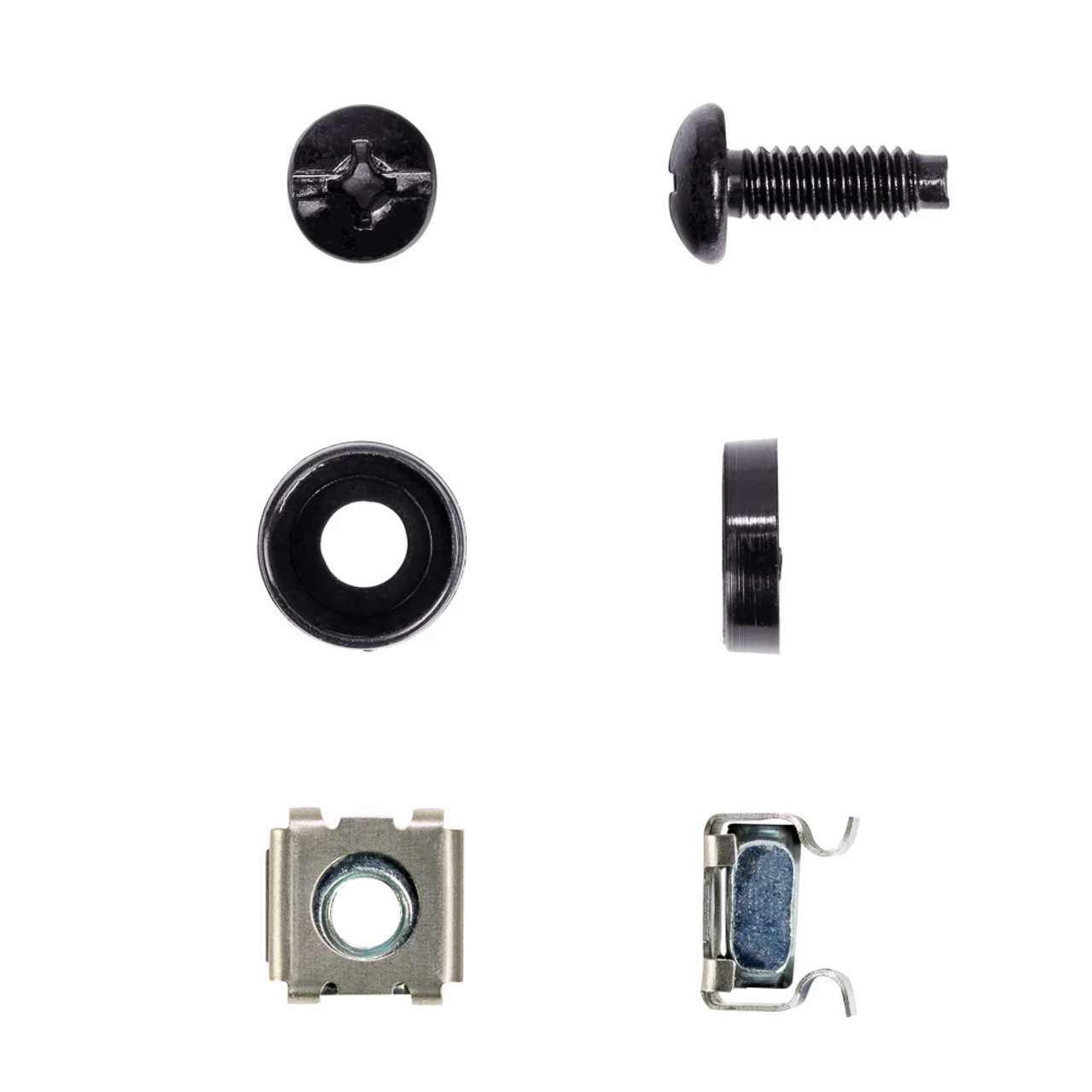 NavePoint M5 Cage Nuts And Pilot Point Screws 1/2", 50 Pack 3 NavePoint M5 Cage Nuts And Pilot Point Screws 1/2", 50 Pack