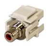 NavePoint RCA Female To Female Keystone Adapter Flush Red 10-pack 1 NavePoint RCA Female To Female Keystone Adapter Flush Red 10-pack -Server Cabinet Accessories 00401532 2 29184.1636141691