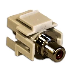 NavePoint RCA Female To Female Keystone Adapter Flush Orange 10-pack -Server Cabinet Accessories 00401536 3 41985.1636141694