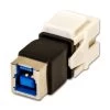 NavePoint USB 3.0 B Female To Female Keystone Adapter White 10-pack 2 NavePoint USB 3.0 B Female To Female Keystone Adapter White 10-pack -Server Cabinet Accessories 00401538 2 98863.1636141695