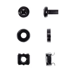 NavePoint M6 Cage Nuts And Screws 3/8", 25 Pack