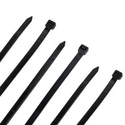 NavePoint 8 Inch Nylon Black Cable Ties 120 Lbs - 100 Pack -Server Cabinet Accessories 00401829 1 11635.1636141548