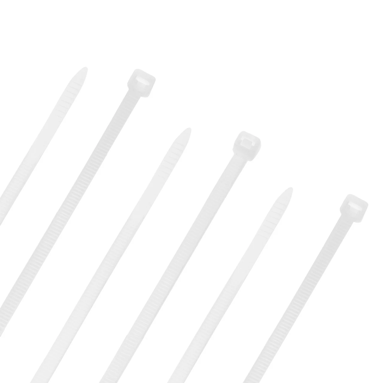NavePoint 12 Inch Nylon White Cable Ties 50 Lbs - 100 Pack 4 NavePoint 12 Inch Nylon White Cable Ties 50 Lbs - 100 Pack - Image 2