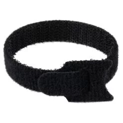 NavePoint 6 Inch Hook And Loop Cable Ties Black - 25 Pack