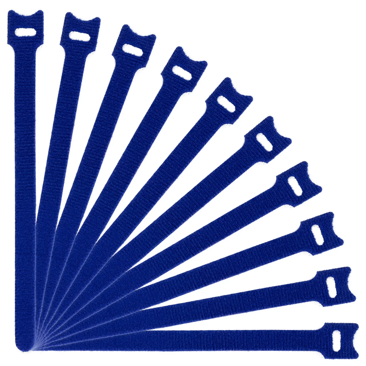 NavePoint 8 Inch Hook And Loop Cable Ties Blue - 25 Pack 4 NavePoint 8 Inch Hook And Loop Cable Ties Blue - 25 Pack - Image 2