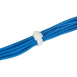NavePoint 10 Inch Hook And Loop Cable Ties White - 25 Pack -Server Cabinet Accessories 00401852 3 41398.1636141572