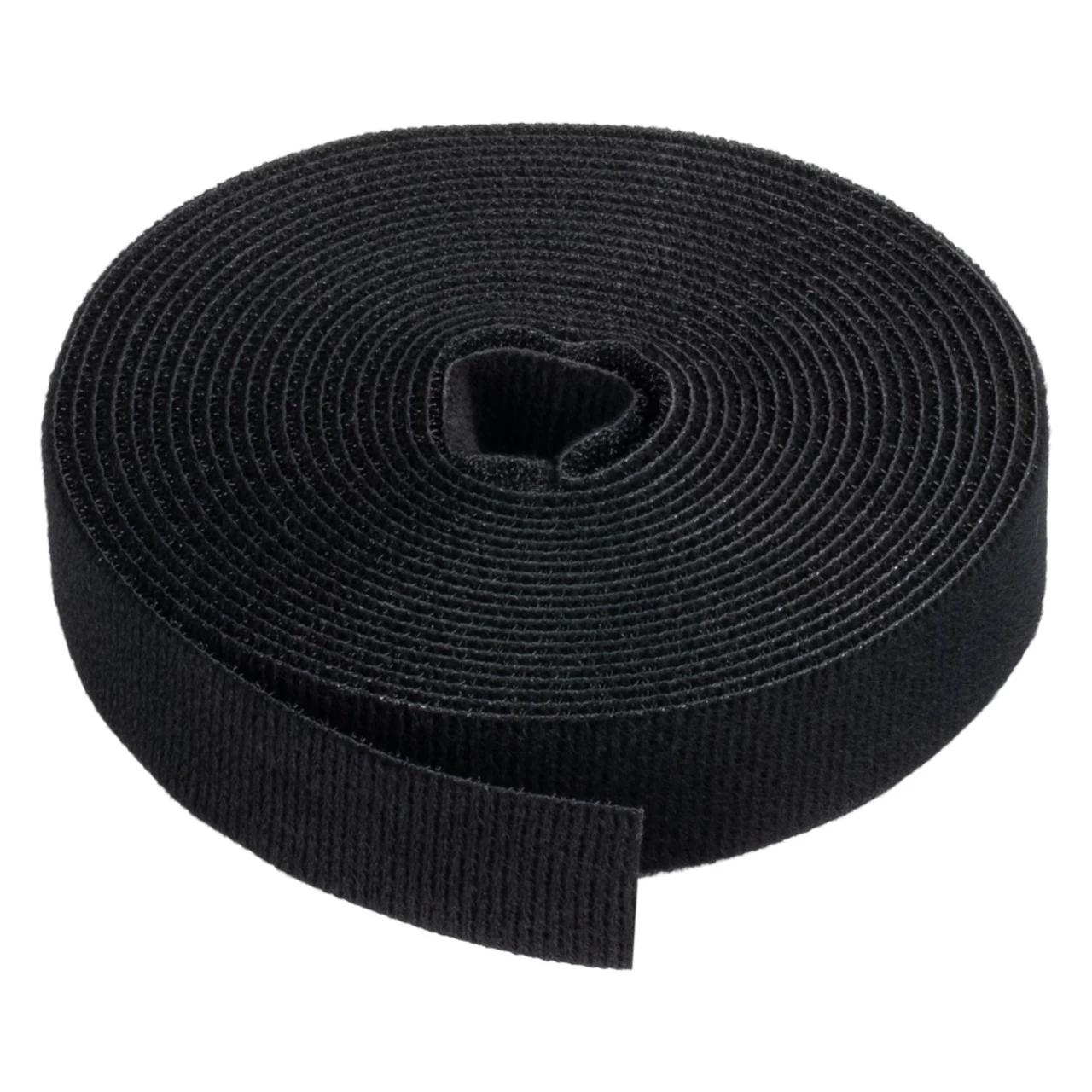 NavePoint 1 Inch Roll Hook & Loop Cable Ties - 15ft Black 4 NavePoint 1 Inch Roll Hook & Loop Cable Ties - 15ft Black - Image 2
