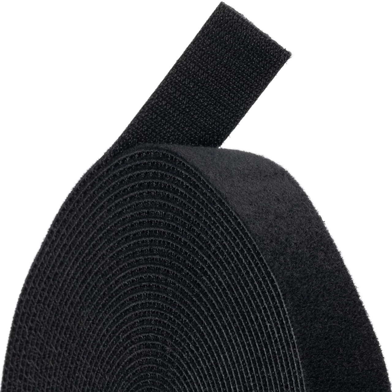 NavePoint 1 Inch Roll Hook & Loop Cable Ties - 15ft Black 3 NavePoint 1 Inch Roll Hook & Loop Cable Ties - 15ft Black