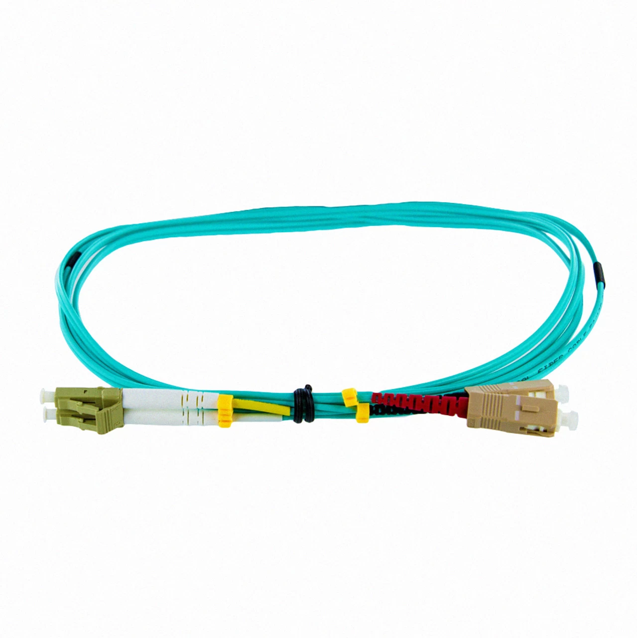 NavePoint LC-SC 10GB Fiber Optic Cable Duplex 50/125 Multimode 2M Aqua 5 NavePoint LC-SC 10GB Fiber Optic Cable Duplex 50/125 Multimode 2M Aqua - Image 3