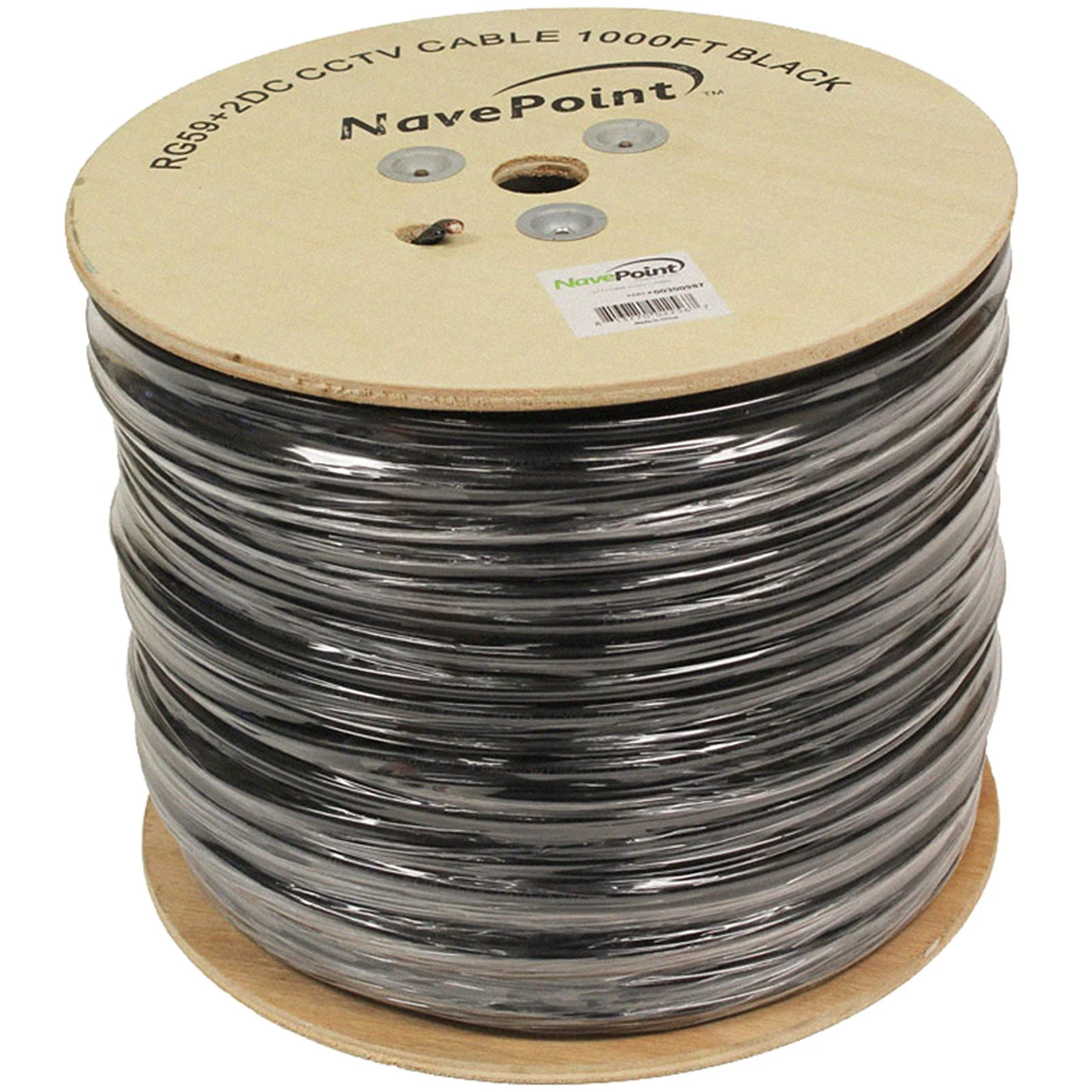 NavePoint Bulk Siamese RG59 Coaxial/Power CCTV Cable, 18/2 - Black 4 NavePoint Bulk Siamese RG59 Coaxial/Power CCTV Cable, 18/2 - Black - Image 2