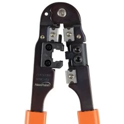 NavePoint Network Lan Modular RJ45 8P8C Cable Wire Crimper Cutter Stripper Ethernet Orange -Server Cabinet Accessories 00404129 3 65861.1636141700