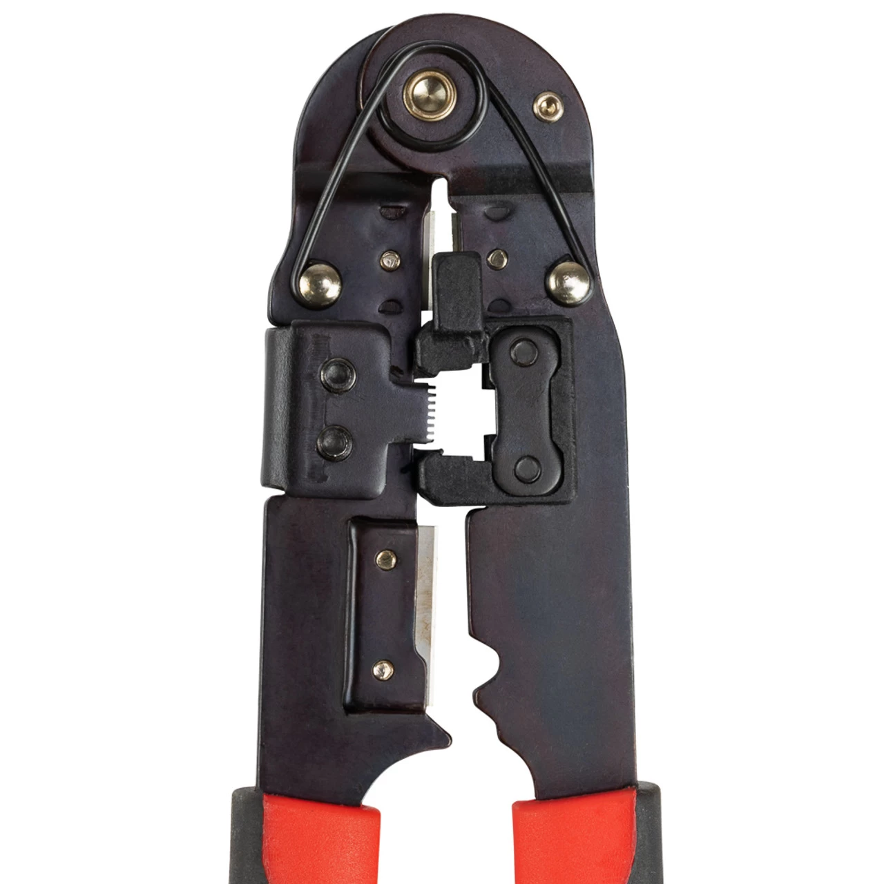 NavePoint Network Lan Modular RJ45 8P8C Cable Wire Crimper Cutter Stripper Red With Lock 6 NavePoint Network Lan Modular RJ45 8P8C Cable Wire Crimper Cutter Stripper Red With Lock - Image 4