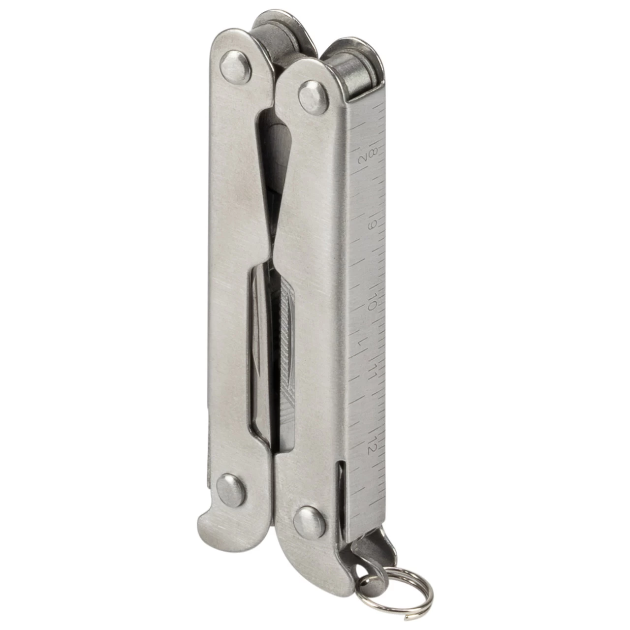 NavePoint Stainless Steel Compact 12 In 1 Pocket Multi Tool With Belt Loop Sheath 5 Inch 4 NavePoint Stainless Steel Compact 12 In 1 Pocket Multi Tool With Belt Loop Sheath 5 Inch - Image 2