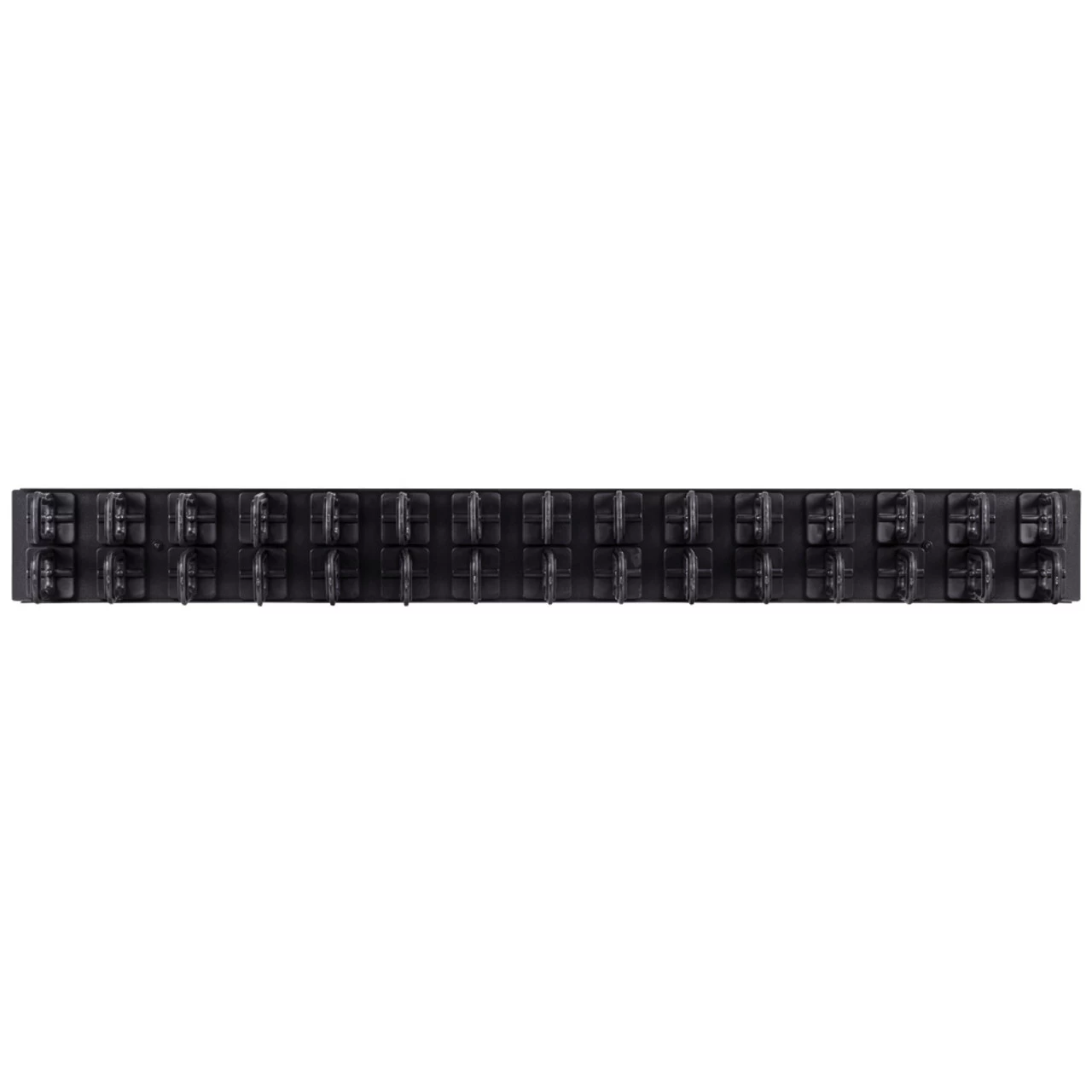 NavePoint 2 Channel Vertical 15 D-Ring Plastic Cable Manager 3 Inches Deep, Black 5 NavePoint 2 Channel Vertical 15 D-Ring Plastic Cable Manager 3 Inches Deep, Black - Image 3