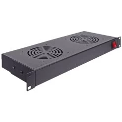 NavePoint 1U Rack Mount Network Cabinet Cooling System With (2) 110 V (120mm) Fans -Server Cabinet Accessories 00404175 1 05852.1636141720
