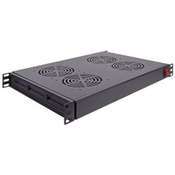 NavePoint 1U Rack Mount Network Cabinet Cooling System With (4) 110 V (120mm) Fans -Server Cabinet Accessories 00404176 1 71632.1636141204