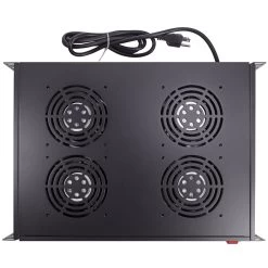 NavePoint 1U Rack Mount Network Cabinet Cooling System With (4) 110 V (120mm) Fans -Server Cabinet Accessories 00404176 3 16592.1636141204