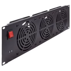 NavePoint 3U Rack Mount Network Cabinet Cooling System With (3) 110 V (120mm) Fans -Server Cabinet Accessories 00404177 1 88704.1636141205