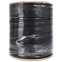NavePoint CAT6 UTP Outdoor Direct Burial HDPE Ethernet Cable 1000 Ft Black