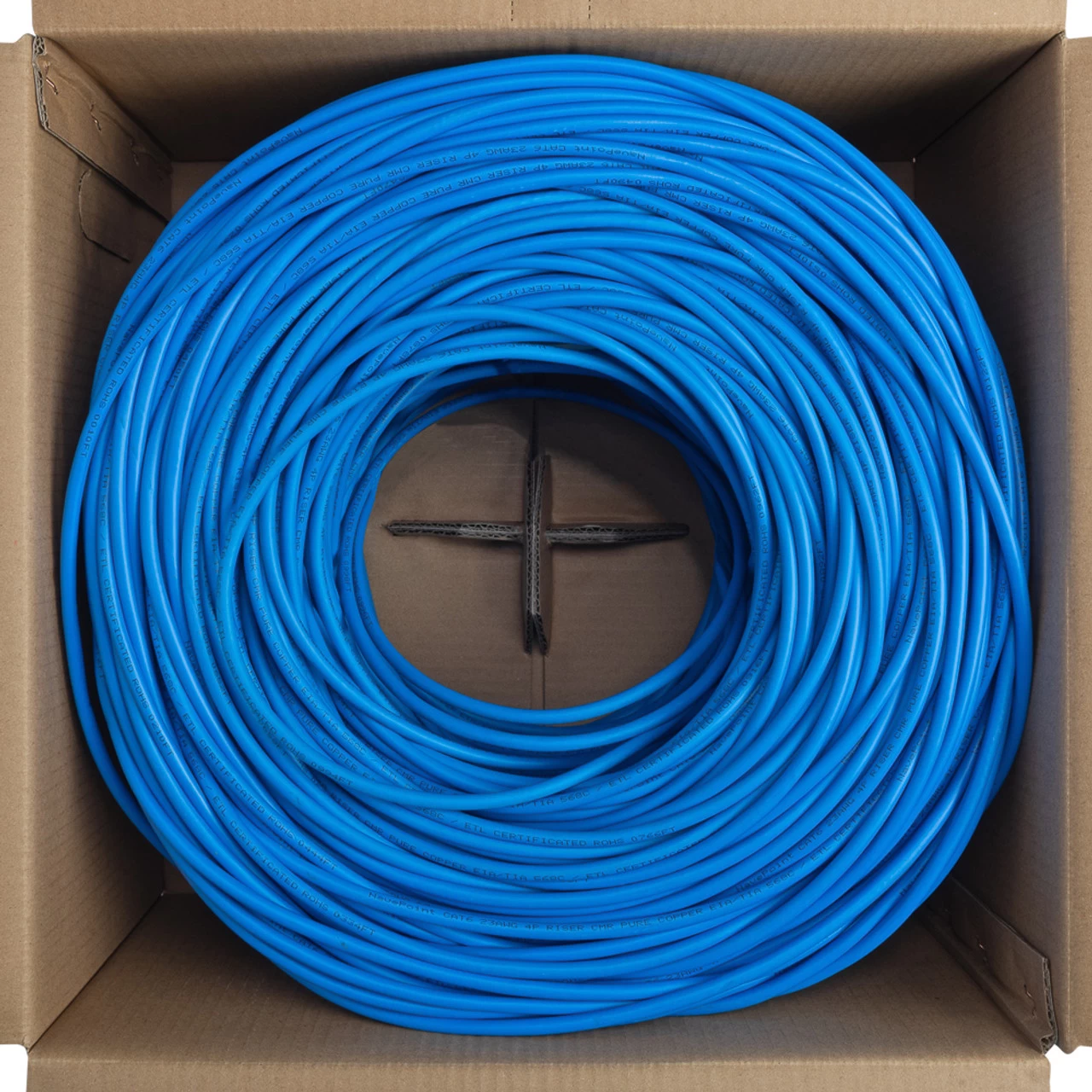 NavePoint CAT6 Bulk Network Cable Ethernet UTP CCA - 500 Ft Blue 5 NavePoint CAT6 Bulk Network Cable Ethernet UTP CCA - 500 Ft Blue - Image 3