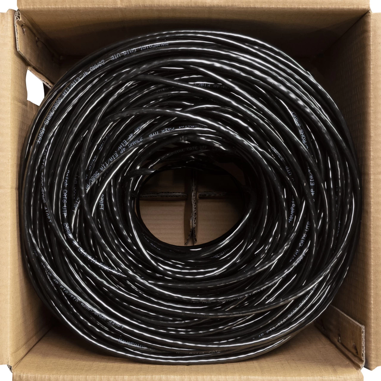 NavePoint CAT6 Bulk Network Cable Ethernet UTP CCA - 500 Ft Black 5 NavePoint CAT6 Bulk Network Cable Ethernet UTP CCA - 500 Ft Black - Image 3