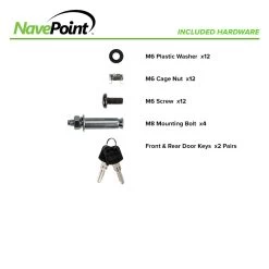 NavePoint 16-Port USB Charging Cabinet For Tablets And Devices Sliding Divider -Server Cabinet Accessories 00406133 6 62302.1636141426