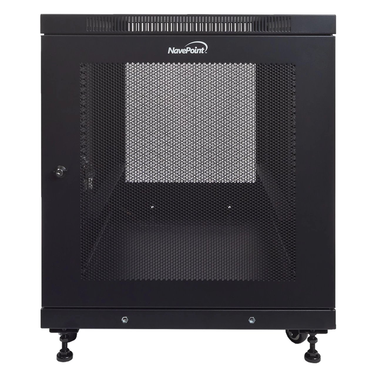 NavePoint 12U 838mm Mid Depth Perforated Networking Cabinet 3 NavePoint 12U 838mm Mid Depth Perforated Networking Cabinet