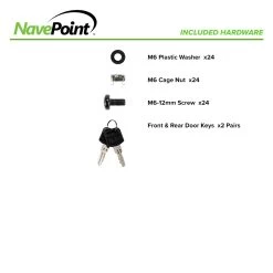 NavePoint 12U 838mm Mid Depth Perforated Networking Cabinet 13 NavePoint 12U 838mm Mid Depth Perforated Networking Cabinet -Server Cabinet Accessories 00406141 6 28473.1636141430