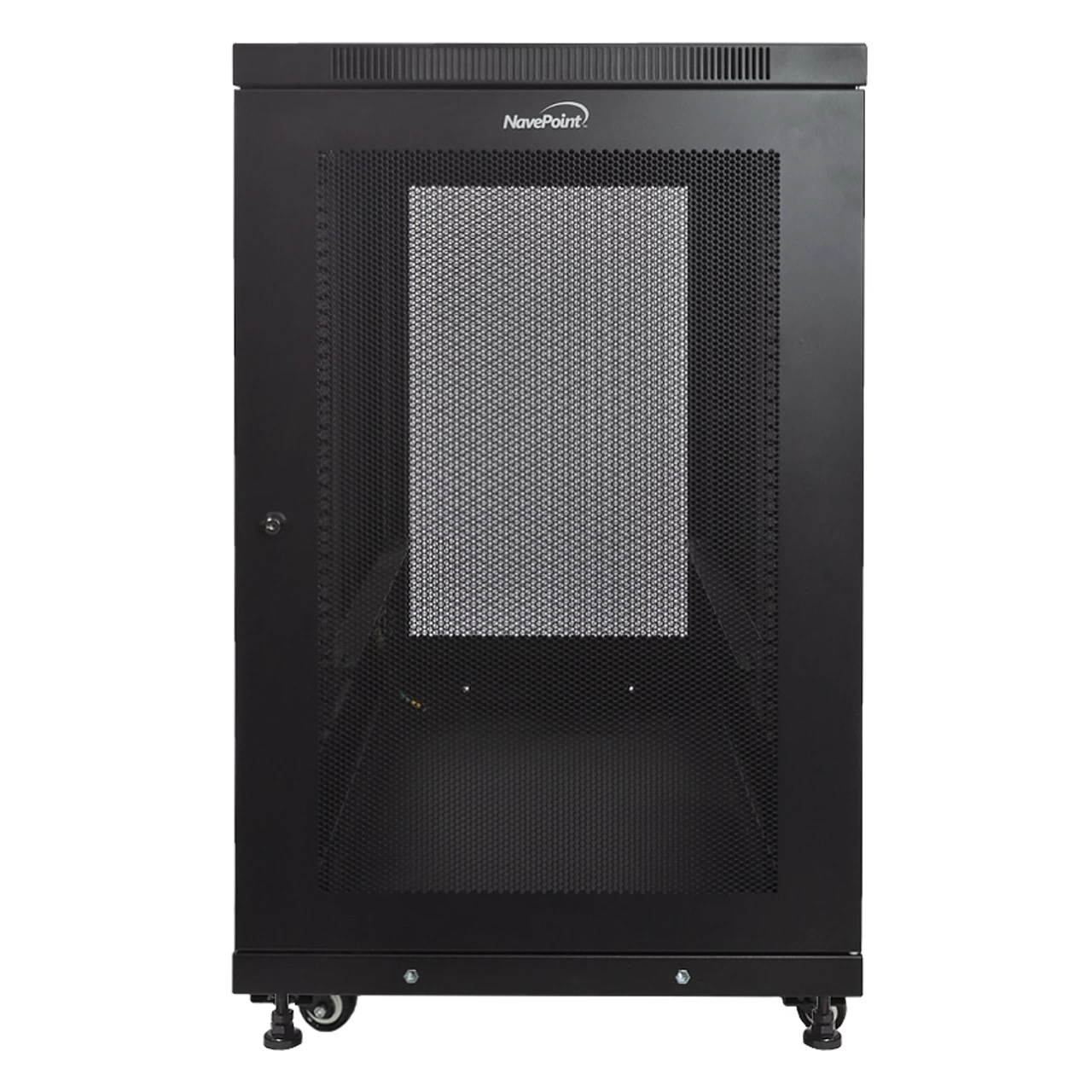 NavePoint 18U 838mm Mid Depth Perforated Networking Cabinet 3 NavePoint 18U 838mm Mid Depth Perforated Networking Cabinet