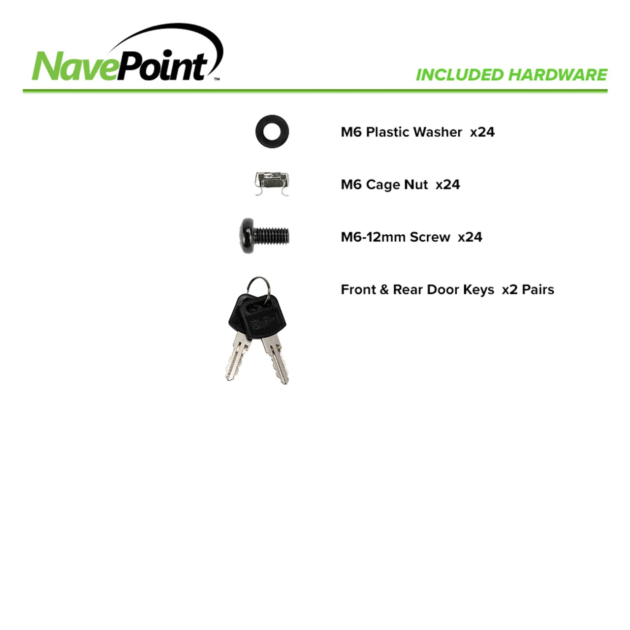 NavePoint 18U 838mm Mid Depth Perforated Networking Cabinet 8 NavePoint 18U 838mm Mid Depth Perforated Networking Cabinet - Image 6