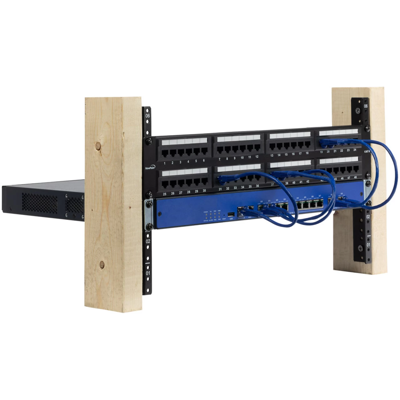 NavePoint 6U Vertical Rack Rail Pair Kit With Hardware 5 NavePoint 6U Vertical Rack Rail Pair Kit With Hardware - Image 3