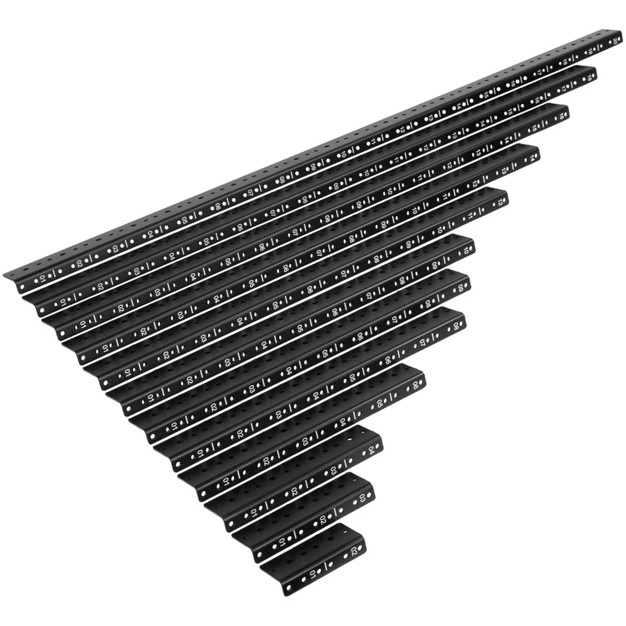 NavePoint 9U Vertical Rack Rail Pair Kit With Hardware 3 NavePoint 9U Vertical Rack Rail Pair Kit With Hardware