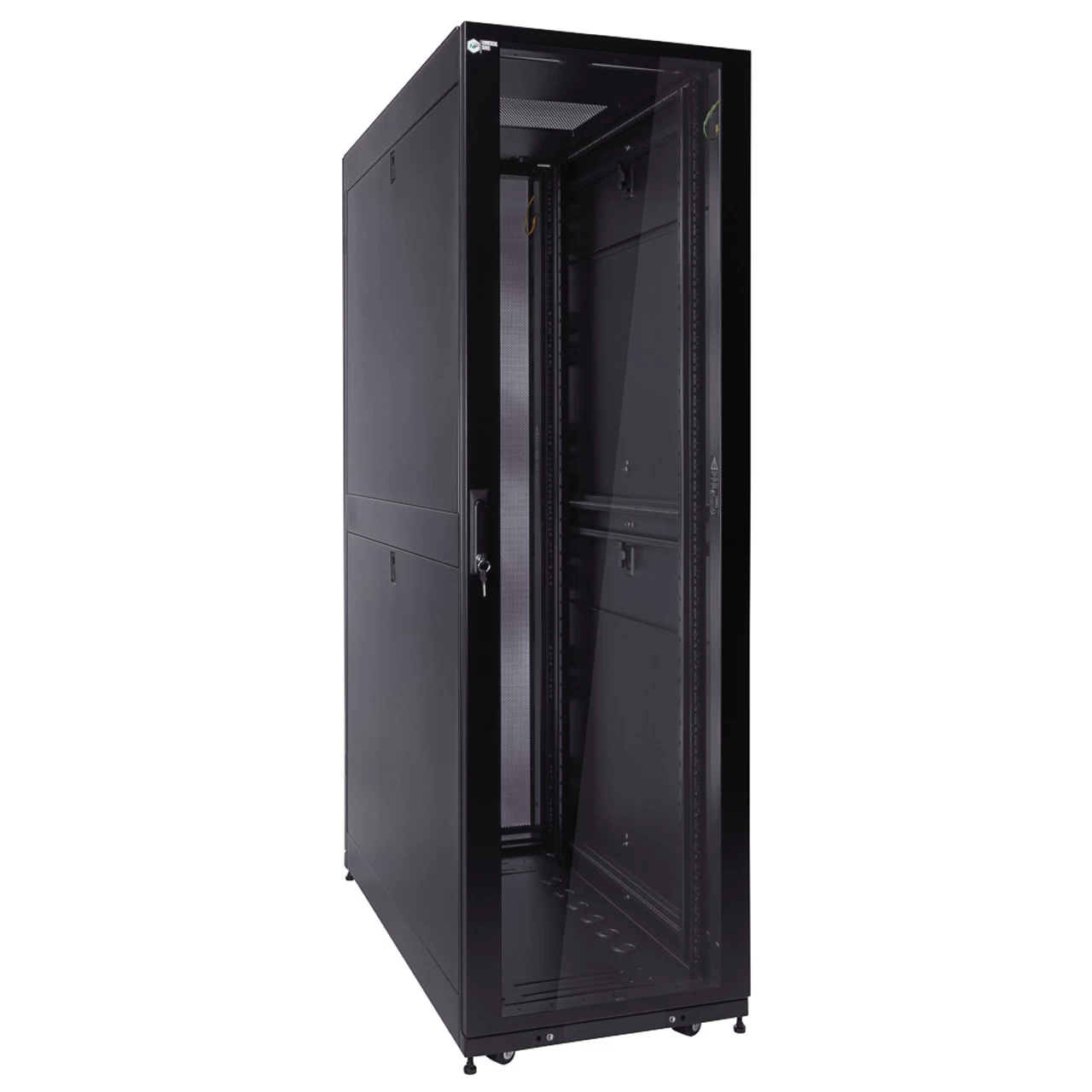 NavePoint 42U Server Rack Cabinet, 1200mm Depth, Fan Compatible Top, Glass Door (Commercial Series) 4 NavePoint 42U Server Rack Cabinet, 1200mm Depth, Fan Compatible Top, Glass Door (Commercial Series) - Image 2