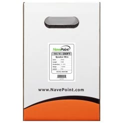 NavePoint 14/4 CL2 In Wall Speaker Cable 4 Conductor White - 250 Ft