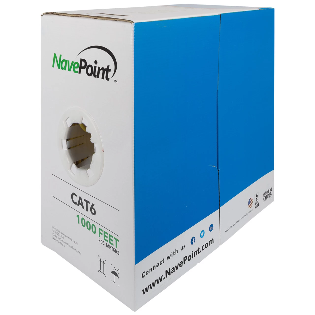 NavePoint CAT6 Bulk Network Cable Ethernet UTP CCA - 1000 Ft Yellow 4 NavePoint CAT6 Bulk Network Cable Ethernet UTP CCA - 1000 Ft Yellow - Image 2