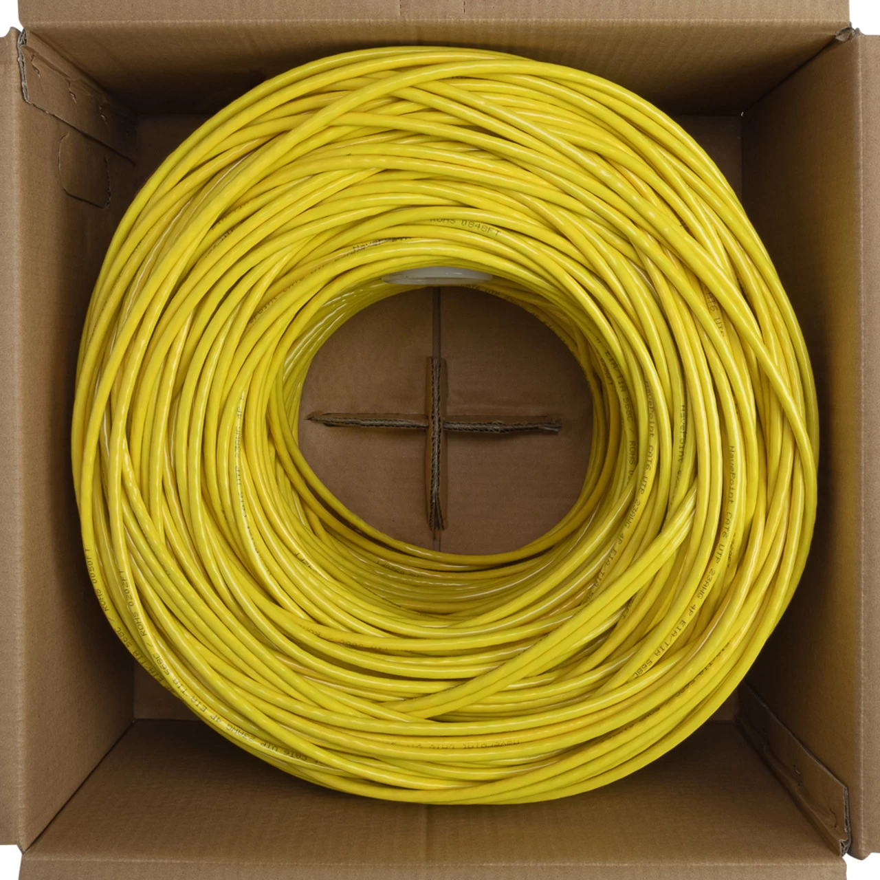 NavePoint CAT6 Bulk Network Cable Ethernet UTP CCA - 1000 Ft Yellow 5 NavePoint CAT6 Bulk Network Cable Ethernet UTP CCA - 1000 Ft Yellow - Image 3