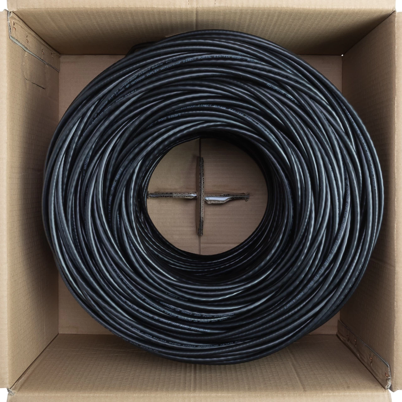 NavePoint CAT6 UTP Outdoor Direct Burial HDPE CCA Ethernet Cable 500 Ft Black 5 NavePoint CAT6 UTP Outdoor Direct Burial HDPE CCA Ethernet Cable 500 Ft Black - Image 3