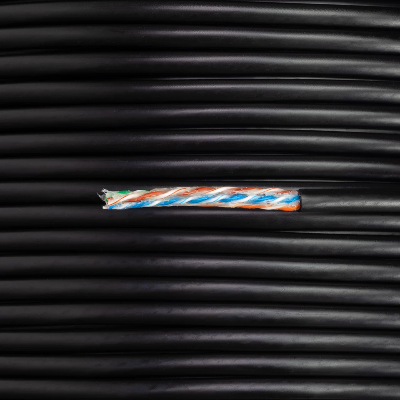 NavePoint CAT5e UTP Outdoor Gel Filled Direct Burial HDPE Ethernet Cable 1000 Ft Black 6 NavePoint CAT5e UTP Outdoor Gel Filled Direct Burial HDPE Ethernet Cable 1000 Ft Black - Image 4