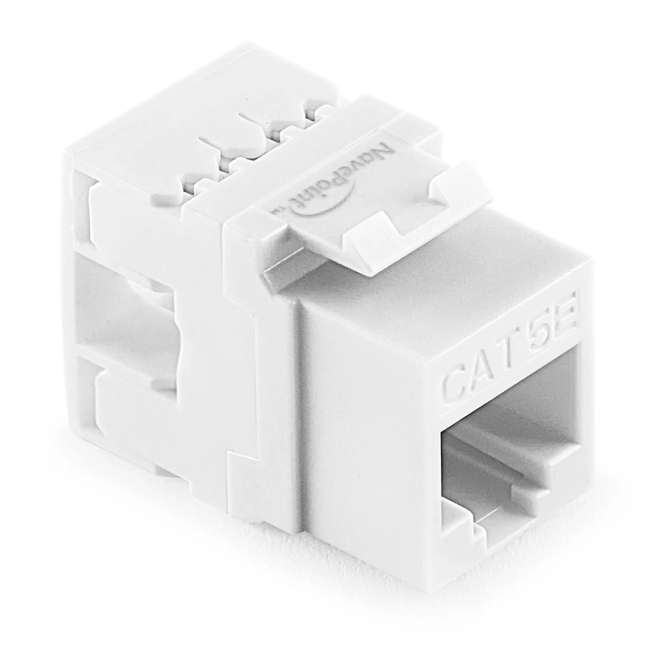NavePoint 180 Degree Cat5e Keystone Jack White 25-Pack 4 NavePoint 180 Degree Cat5e Keystone Jack White 25-Pack - Image 2