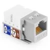 NavePoint 90 Degree Cat5e Keystone Jack Gray 25-Pack -Server Cabinet Accessories 00406338 2 18868.1636141894