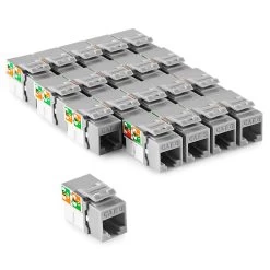 NavePoint 90 Degree Cat6 Keystone Jack Gray 25-Pack 11 NavePoint 90 Degree Cat6 Keystone Jack Gray 25-Pack -Server Cabinet Accessories 00406340 5 58600.1692918220