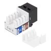 CAT6 Keystone Jack, Snap-In, 90-Degree Termination, Thermoplastic , Black, 25-Pack, CE Compliant 2 CAT6 Keystone Jack, Snap-In, 90-Degree Termination, Thermoplastic , Black, 25-Pack, CE Compliant -Server Cabinet Accessories 00406342 1 04749.1655911756