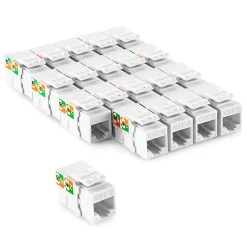 NavePoint 90 Degree Cat6 Keystone Jack White 25-Pack 11 NavePoint 90 Degree Cat6 Keystone Jack White 25-Pack -Server Cabinet Accessories 00406344 5 78178.1692918118