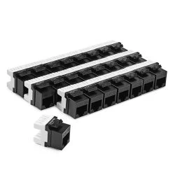 NavePoint 24-Port CAT5e UTP Patch Panel 1U With Keystones, Black 10 NavePoint 24-Port CAT5e UTP Patch Panel 1U With Keystones, Black -Server Cabinet Accessories 00406345 4 88233.1636141915